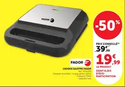 Maximarché FAGOR CROQUE GAUFFRE offre