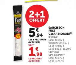 Bi1 CESAR MORONI Fuet Ibérique offre