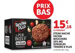 Bi1 Tendre & Plus Steak hache façon boucherie offre