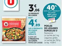 Bi1 POELEE DE LEGUMES SURGELEE U offre