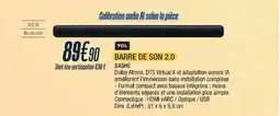 Proxi Confort TCL BARRE DE SON 2.0 offre