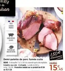 Thiriet Demi-palette de porc fumee cuite offre
