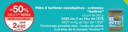 Monoprix Andros Pâte à tartiner cacahuètes offre