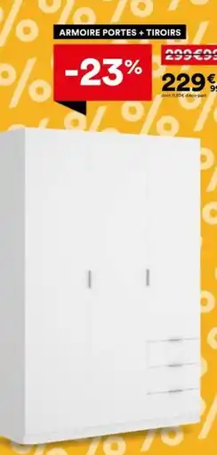 BUT Armoire portes + tiroirs offre