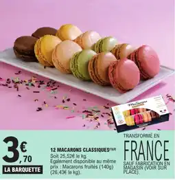 E.Leclerc 12 macarons classiques offre