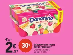 E.Leclerc Danonino aux fruits offre familiale offre