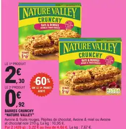 E.Leclerc "NATURE VALLEY" Barres crunchy offre
