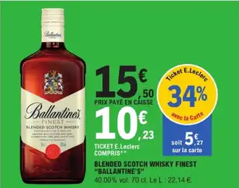 BALLANTINE'S Blended scotch whisky finest