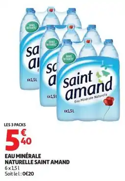 Auchan saint amand Eau Minérale Naturelle offre
