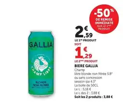 Super U GALLIA BIÈRE offre