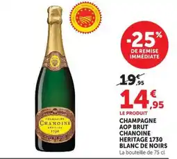 Super U Chanoine Champagne offre