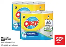 Auchan Okay 6 rouleaux essuie-tout offre