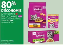 Auchan Whiskas stérilisé poulet offre