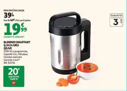 Auchan Qilive Blender chauffant Q.5414 gris offre