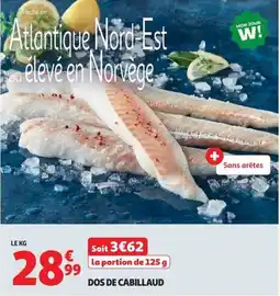Auchan DOS DE CABILLAUD offre
