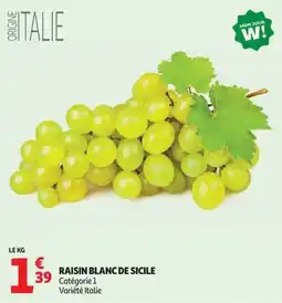 Auchan RAISIN BLANC DE SICILE offre
