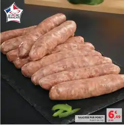 Super U LE PORC FRANÇAIS SAUCISSE PUR PORC offre