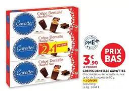 Super U Gavottes Crêpe Dentelle offre