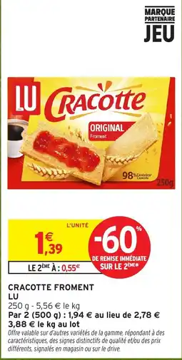 Intermarché Hyper LU CRACOTTE offre
