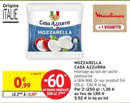 Intermarché Hyper Casa Azzurra Mozzarella offre