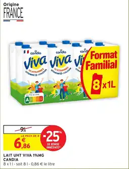 Intermarché Hyper CANDIA LAIT UHT VIVA offre
