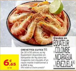 Intermarché Hyper CREVETTES CUITES offre