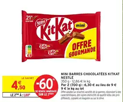 Intermarché Hyper KitKat mini offre