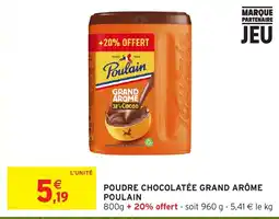 Intermarché Hyper Poulain Poudre chocolatée grand arôme offre