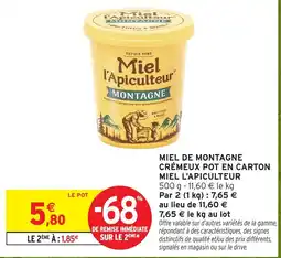 Intermarché Hyper Miel l'Apiculteur offre