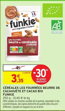 Intermarché Hyper Funkie Les fourrées beurre de cacahuète & cacao offre