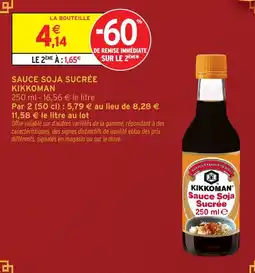 Intermarché Hyper KIKKOMAN Sauce Soja Sucrée offre