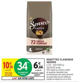 Intermarché Hyper Senseo Dosettes Classique offre