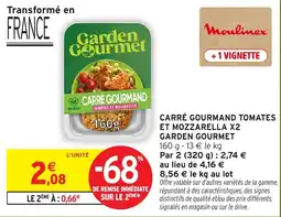 Intermarché Hyper Garden Gourmet Carré Gourmand Tomates et Mozzarella offre