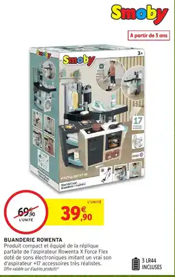 Intermarché Hyper Smoby Buanderie Rowenta offre