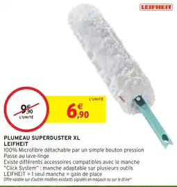Intermarché Hyper LEIFHEIT PLUMEAU SUPERDUSTER XL offre