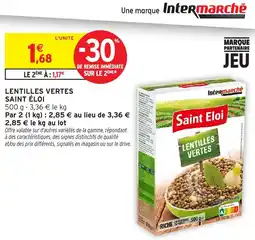 Intermarché Hyper Saint Eloi Lentilles Vertes offre