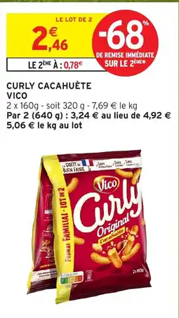 Intermarché Hyper Vico Curly Cacahuète offre