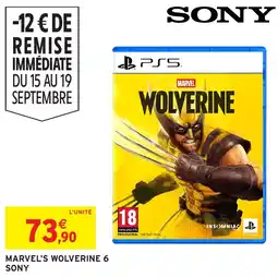 Intermarché Hyper SONY MARVEL'S WOLVERINE 6 offre