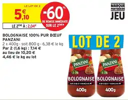 Intermarché Hyper PANZANI BOLOGNAISE offre
