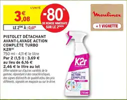 Intermarché Hyper Moulinex Pistolet détachant avant-lavage action complète turbo offre