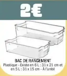 La Foir'Fouille Bac de rangement offre