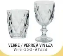 La Foir'Fouille VERRE À VIN LEA offre