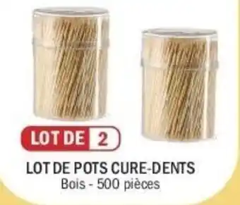LOT DE POTS CURE-DENTS