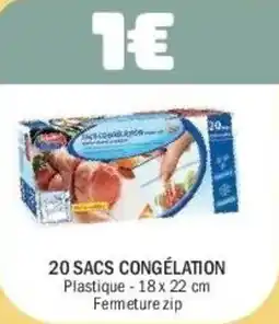 La Foir'Fouille 20 Sacs congélation offre