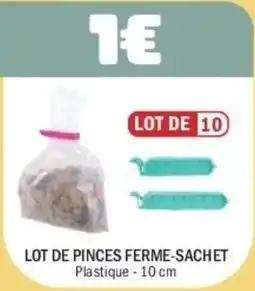 La Foir'Fouille Lot de pinces ferme-sachet offre