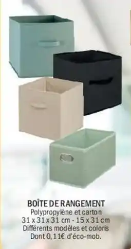 La Foir'Fouille BOÎTE DE RANGEMENT offre