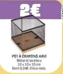 La Foir'Fouille HAVI POT À CRAYONS offre