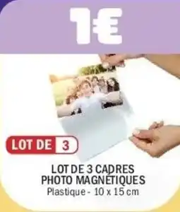 La Foir'Fouille Lot de 3 cadres photo magnetiques offre