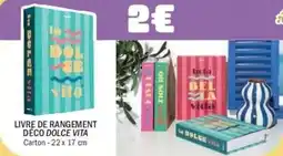 La Foir'Fouille Livre de rangement deco dolce vita offre