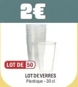 La Foir'Fouille Lot de verres offre